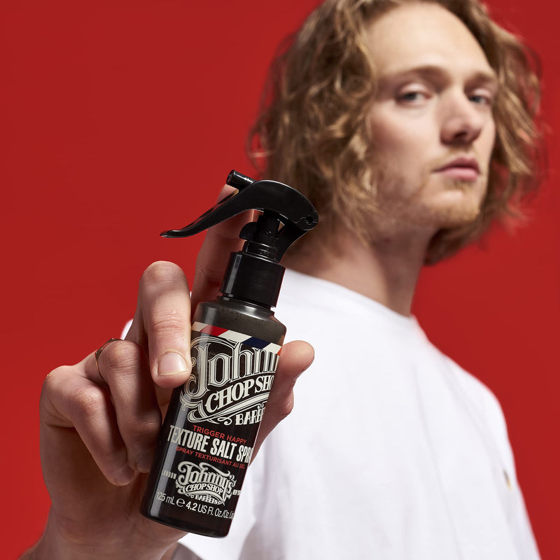 [Australia] - Johnny's Chop Shop - Trigger Happy Texturising Salt Spray, Hair Styling for Men (125ml) Pack of 1 Citrus 