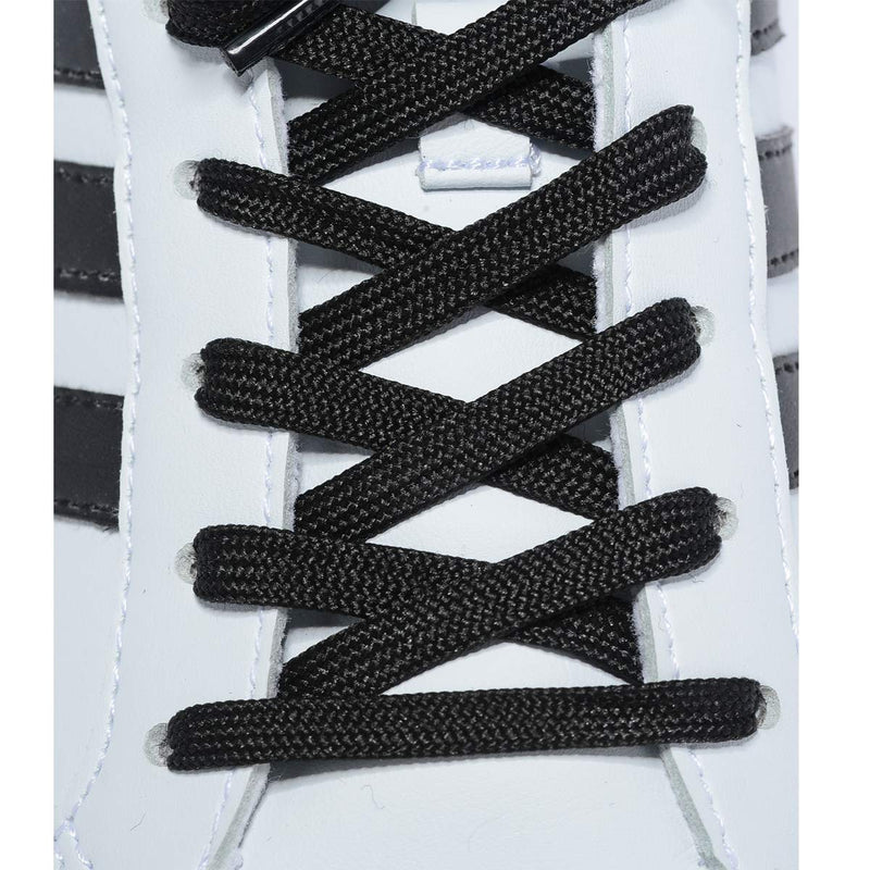 [Australia] - Wide Flat Athletic Shoelaces with Wide Shoelaces Flat Shoe Laces [2 Pairs] [8 Color][8 Size] for Sneakers and Shoes 27" inches (69 cm) Black 