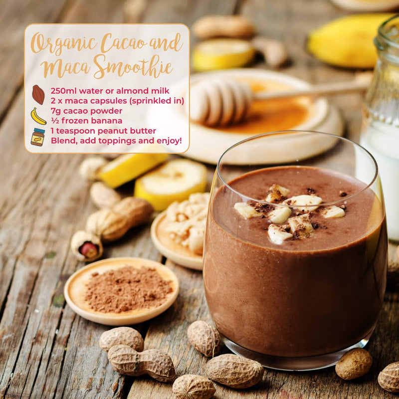 [Australia] - Organic Maca Capsules by TheHealthyTree Company - High Strength 2500mg Extract per Capsule for Men and Women - 120 Vegan Maca Root Powder Tablets 