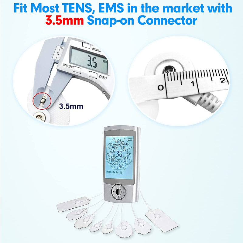 [Australia] - LiteTour 10 Pieces Large Electrodes Replacement Pads for TENS Unit Pads for TENS Massager 
