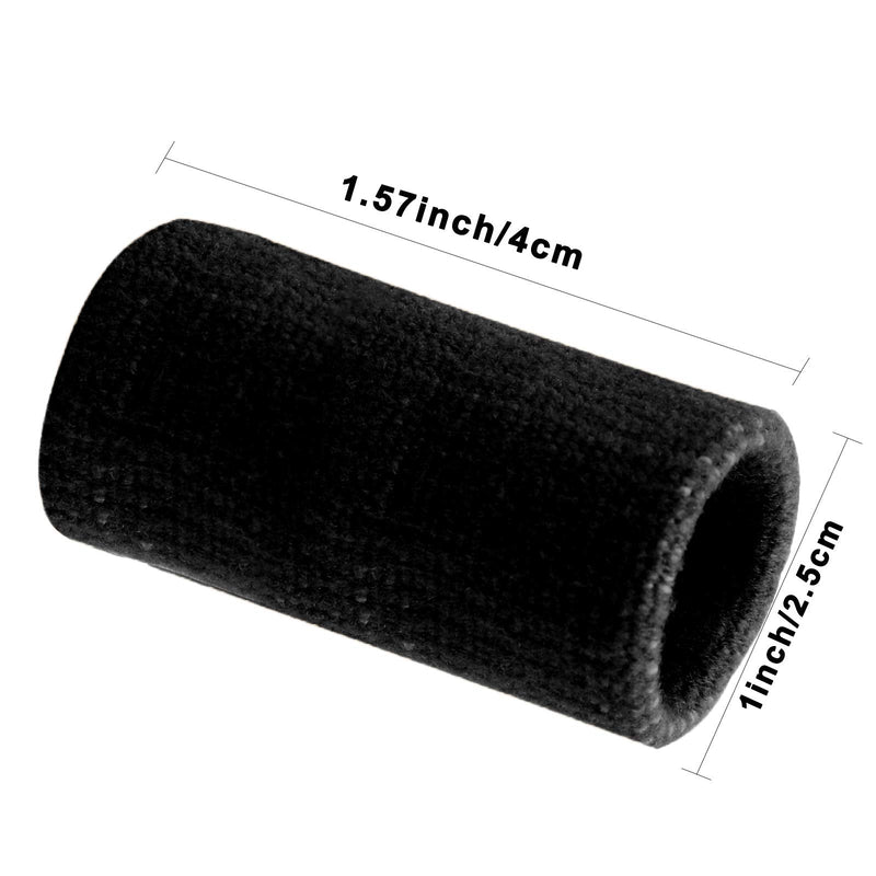 [Australia] - Finger Sleeves , Thumb Splint Brace For Finger Support, Breathable Elastic Finger tape, Compression pression Protector For Reliving Pain, Triggger Finger, Compression Aid For Sports, 10PCS (black) black 