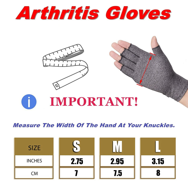 [Australia] - Arthritis Gloves,Arthritis Gloves for Women for Pain,Compression Arthritis Gloves,Fingerless Gloves for Computer Typing and Daily Work Medium 