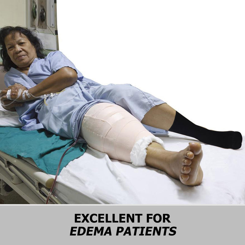 [Australia] - Non Slip Diabetic Socks,JSPA Girls Women Sticky Grippers Yoga Socks for Home Hospital Pilates Non-Skid Bariatric Extra Wide Slipper Socks for People with Swollen feet Diabetes & Edema 4 Pairs White M: shoe size 9-11 