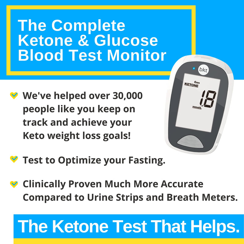 [Australia] - BEST KETONE TEST  |  Dual Blood Ketone and Blood Glucose Test Meter (TD-4279)  |  Complete Value Kit 