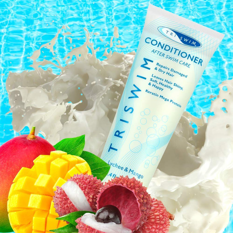 [Australia] - TRISWIM Moisturizing Hair Regenerating Conditioner For Swimmers Lychee Mango (250ml) 