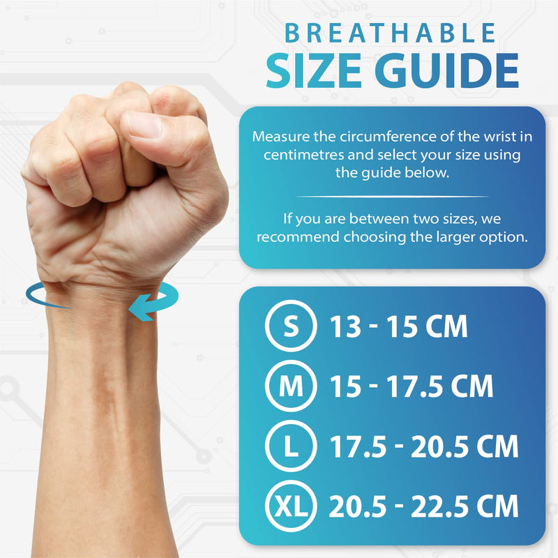 [Australia] - Actesso Breathable Wrist Support Brace Splint - Ideal for Carpal Tunnel, Sprains, and Tendonitis (Beige, Small Left) Beige S (Pack of 1) 