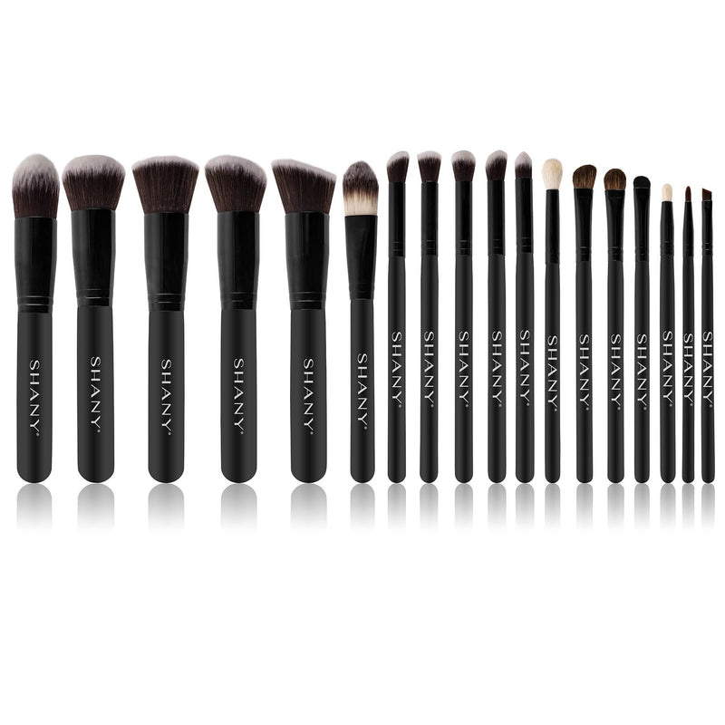 [Australia] - SHANY Artisan’s Easel – Elite Cosmetics Brush Collection, Complete Kabuki Makeup Brush Set with Standing Convertible Brush Holder, 18 pcs BLACK 