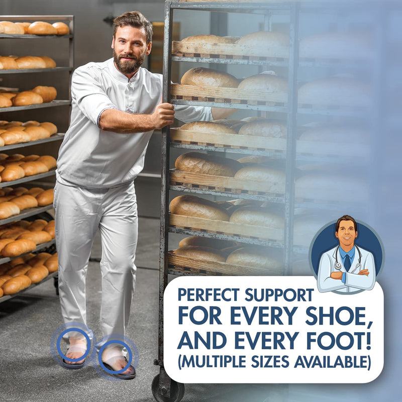 [Australia] - Dr. Frederick's Original Arch Support Sleeves Plus - Doctor Developed Flat Foot Arch Supports for Men & Women - 2 Pieces - Arch Pain Relief - Large/XL Large/X-Large (Pack of 2) 