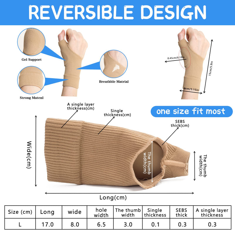 [Australia] - Thumb Arthritis Compression Gloves(2 PAIRS) ,comfortable Compression Glove with Soft Gel Pads, Lightweight wrist Support Braces ,Pain relief , Carpal Tunnel (Black) Black 