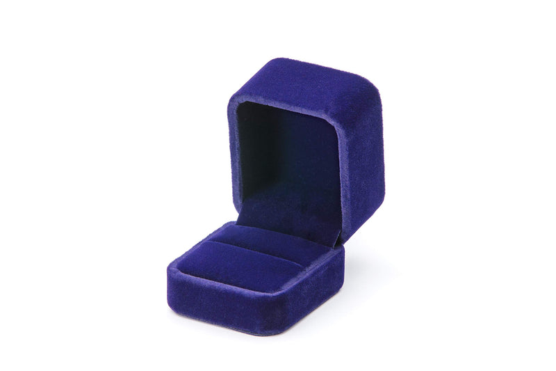 [Australia] - Ring boxes for Proposal | Velvet Gift Box | Engagement & Wedding Ring Cases | Earrings or Cufflinks organizers (Blue) 