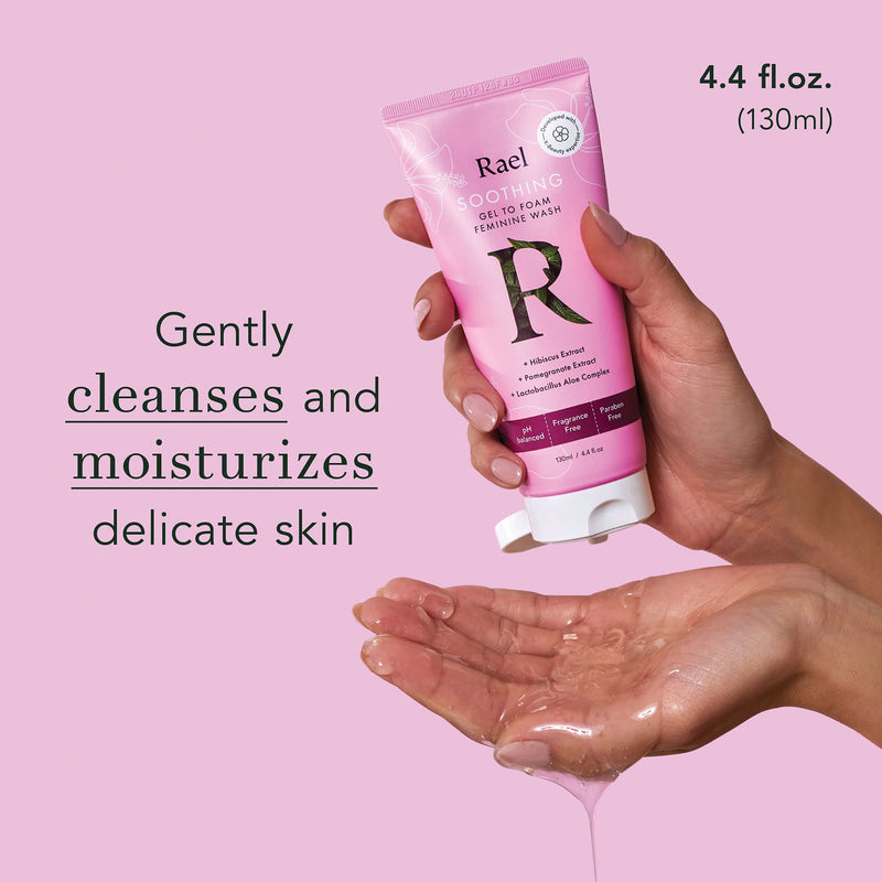 [Australia] - Rael Soothing Intimate Feminine Wash - pH-Balanced, Sensitive Skin, Daily Cleansing Wash, Natural Ingredients (4.4 Fl Oz (Pack of 2) 