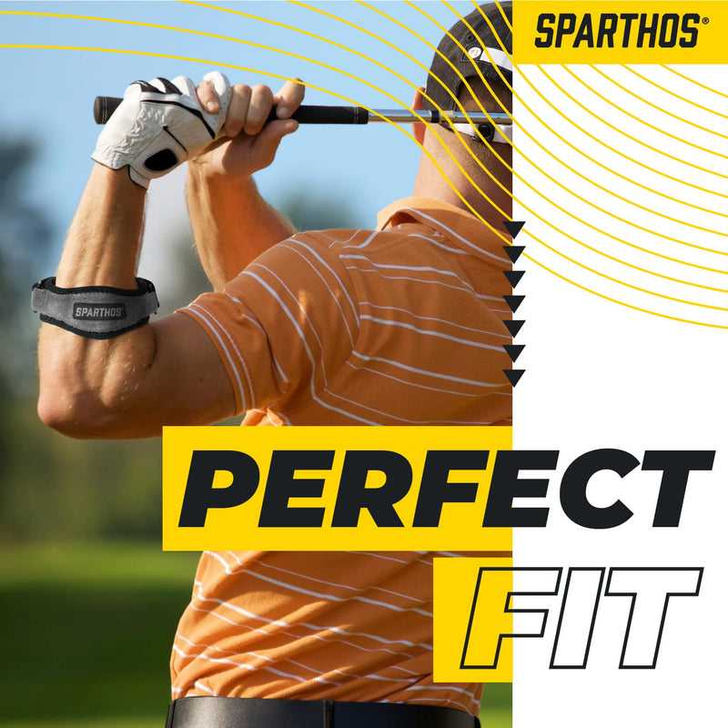 [Australia] - Sparthos Tennis Elbow Brace (Pack of 2) - For Tendonitis, Forearm Pain, Golf Elbow Support - Arm Strap Band with Gel Compression Pad - for Men and Women Narrow (Pack of 2) 