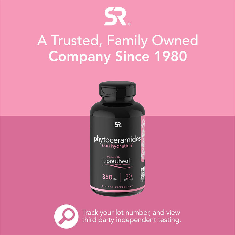 [Australia] - Phytoceramides 350mg Made with Clinically Proven Lipowheat® | Plant Derived and GMO Free with No Fillers or Synthetic Vitamins - 30 Liquid softgels 