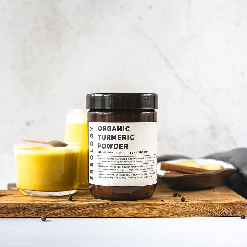 [Australia] - 100% Organic Turmeric Powder 220g - 5% Curcumin - Straight from Farm in India - Raw, Vegan and Gluten-Free - Non-GMO - No Additives or Preservatives - Recyclable Glass Jar 