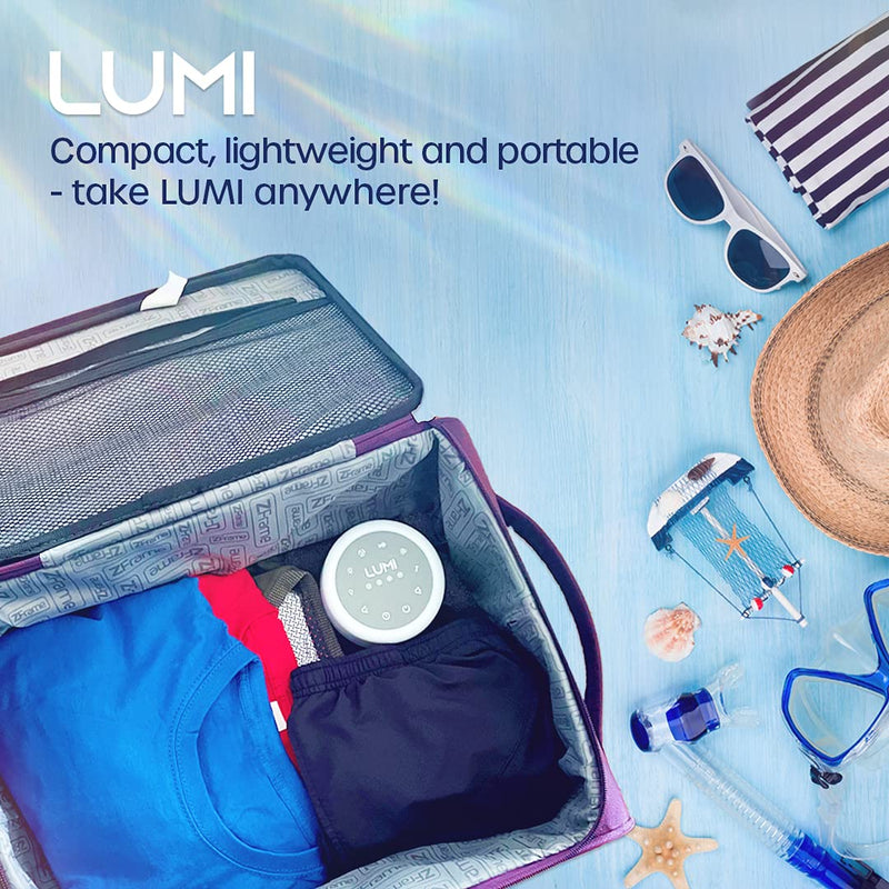 [Australia] - LUMI | White Noise Machine | Sound Machine with 7 Colour Night Light | White Noise Machine Baby | 24 Sounds | Anxiety Relief | Baby Sleep Aid | White Noise Machines For Adults & Children 