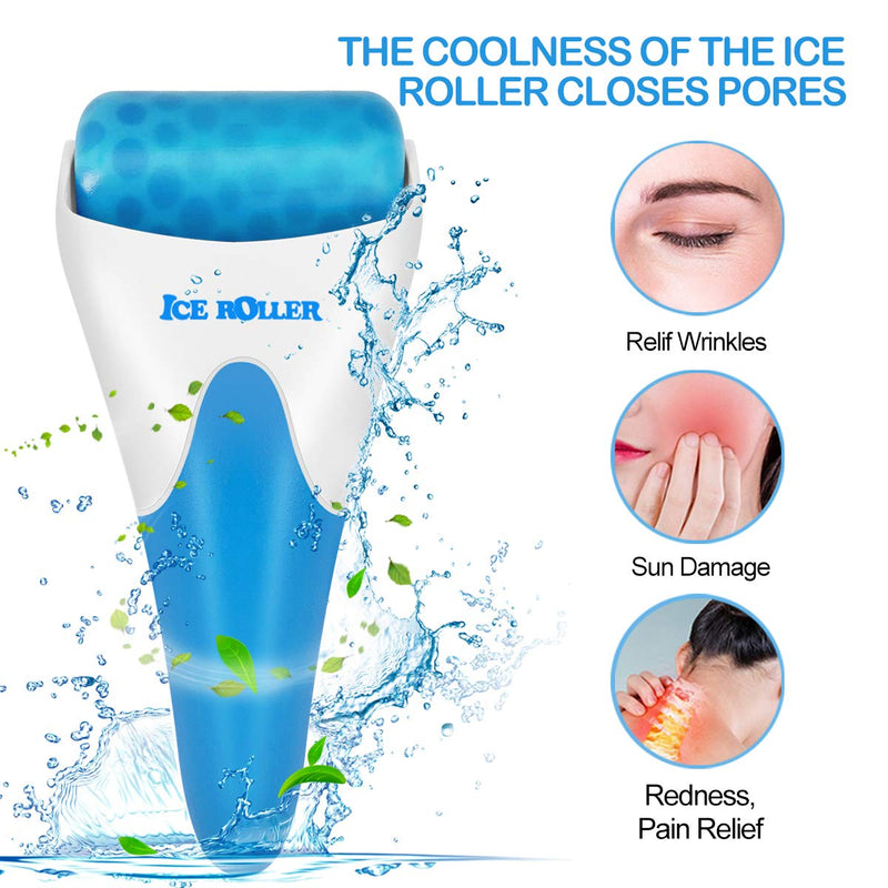 [Australia] - LATME Ice Roller for Face Eyes,Womens Gifts,Face Massager Roller Puffiness Migraine Pain Relief and Minor Injury(Blue) Blue 