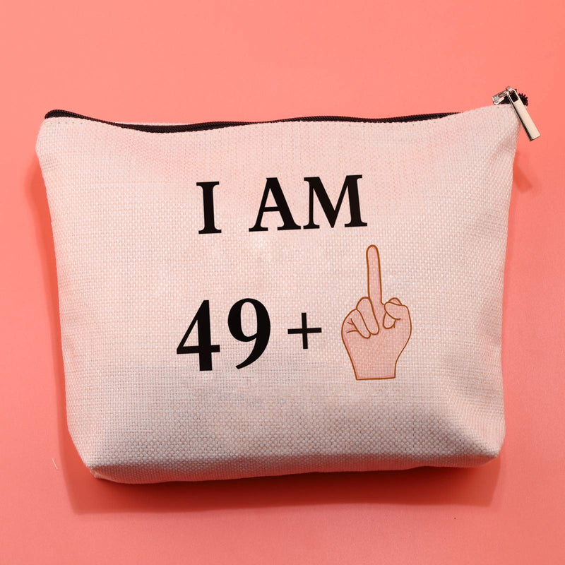 [Australia] - Funny Birthday Gifts for Her 30 40 50th Makeup Bag Cosmetic Bag Pencil Pouch Gift for Women (50th) 