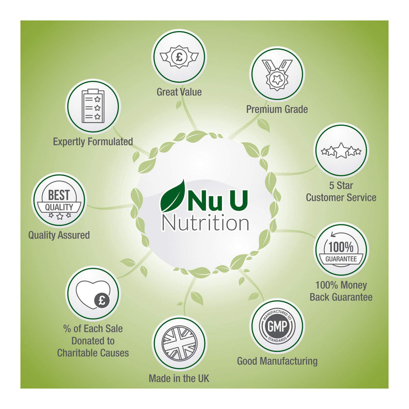 [Australia] - Magnesium Citrate 200mg | 180 Tablets for 6 Month Supply of Magnesium Tablets | Made in The UK by Nu U Nutrition 