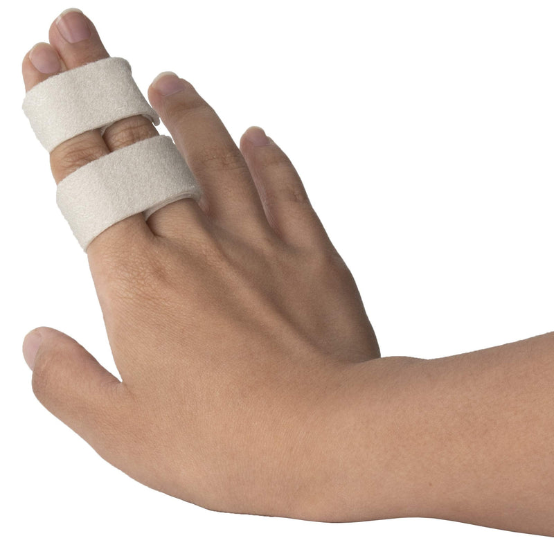 [Australia] - Flents Finger & Toe Wraps, Compression Bandage Supports & Aligns, 2 Straps with Hook & Loop Closure Black 