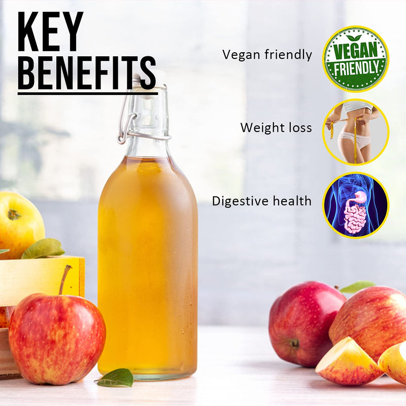 [Australia] - Nuke Nutrition Apple Cider Vinegar Capsules with Mother - 60 Capsules - High Strength ACV 60 Count (Pack of 1) 