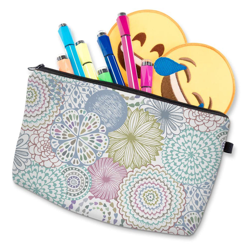 [Australia] - Cosmetic Bag for Women,Deanfun Mandala Flowers Waterproof Makeup Bags Roomy Toiletry Pouch Travel Accessories Gifts (51561) 51561 