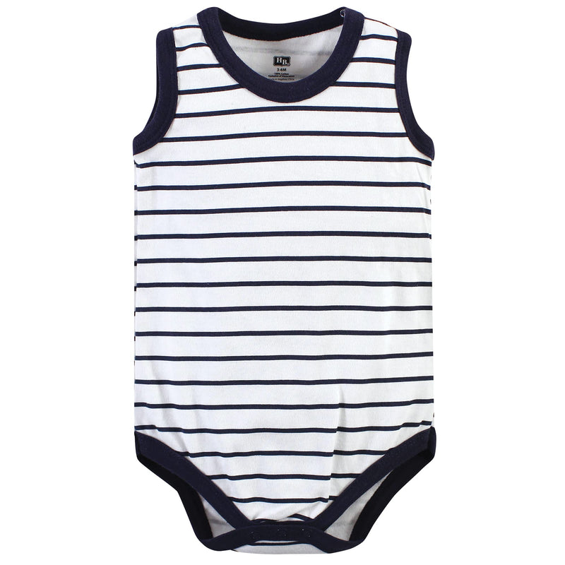 [Australia] - Hudson Baby Unisex Baby Cotton Sleeveless Bodysuits 0-3 Months Go Bananas 