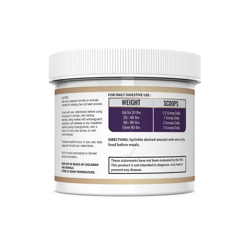 [Australia] - Petastical Probiotics for Dogs and Cats, 5 BILLION CFU Max Strength Canine Feline Probiotic Powder for Digestive Health Pet Supplement, 60 Powder Scoop 60 Scoop 