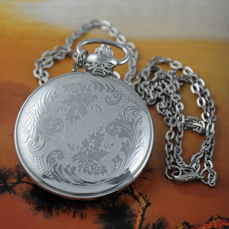 [Australia] - VIGOROSO Watches Steampunk Cool Evil Dragon Enamel Painting Pocket Watch in Box 