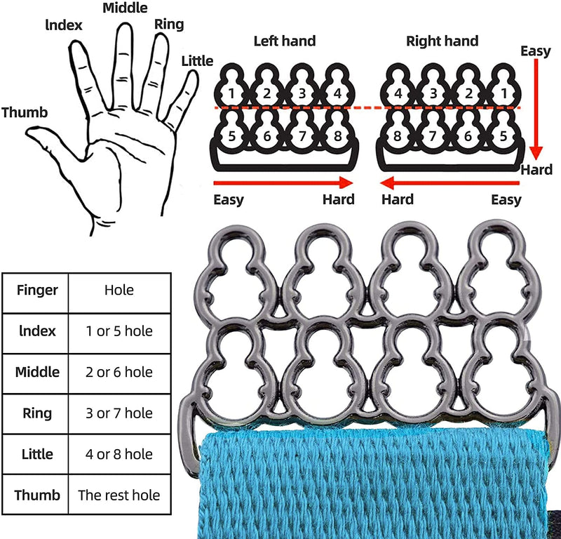 [Australia] - Finger Strengthener Exercise Trainer for Finger Resistance Stretching Rehabilitation Fitness 20Lb+40Lb Assist A great gift for the elderly 