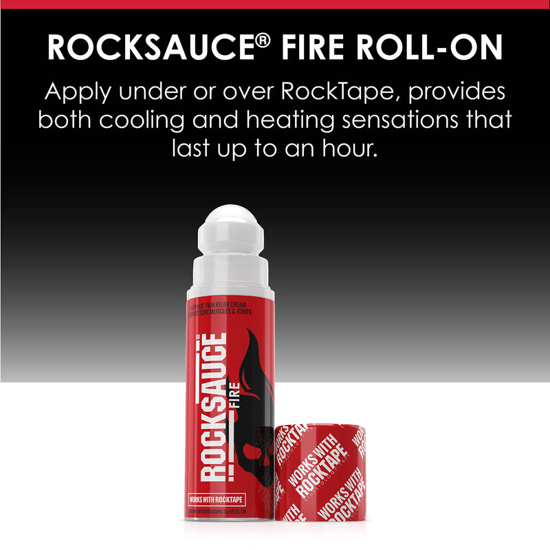 [Australia] - RockTape Original 2-Inch Water-Resistant Kinesiology Tape RockTape + RockSauce Fire Beige 