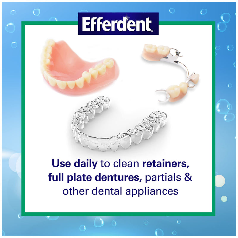 [Australia] - Efferdent Anti-Bacterial Denture Cleanser Tablets, Mint, 90 Count 90 Count (Pack of 1) 