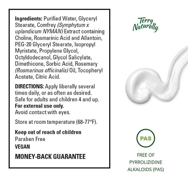 [Australia] - Terry Naturally Traumaplant Comfrey Cream (2 Pack) - 3.53 oz (100 g) - Non-Staining Topical Botanical, Free of Toxic Pyrrolizidine Alkaloids (PAs) & Parabens - for External Use Only 3.53 Ounce (Pack of 2) 