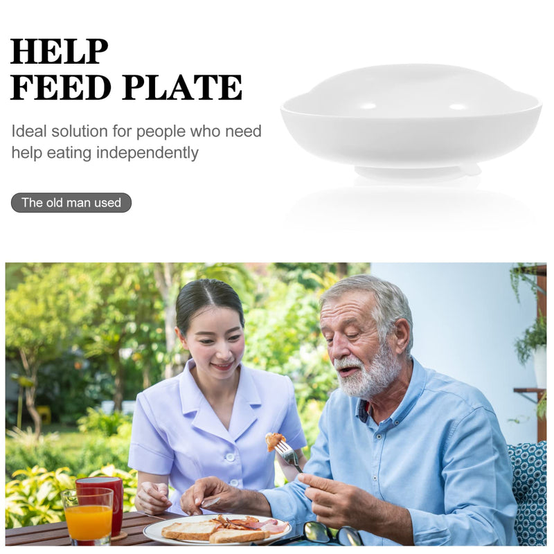 [Australia] - FOMIYES Scooper Bowl with Suction Cup Base Adaptive Self-feeding Bowl Anti-spill Tableware Adaptive Utensils for Disabled Handicapped and Elderly Adults 