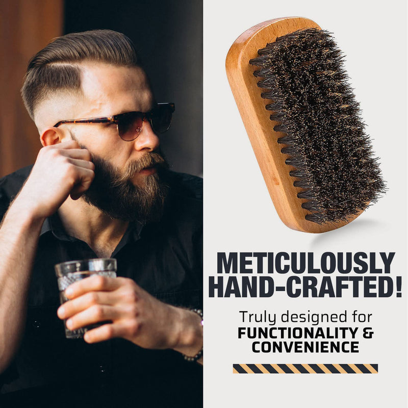 [Australia] - Wooden Beard and Comb Set for Men - Perfect for Beards Head Hair and Mustaches Men's Grooming Kit for Styling, Applying Beard Oils and Balms for Better Hair Care Growth and Impressive Hair Health 