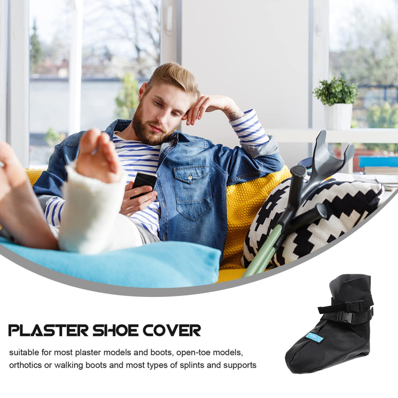 [Australia] - Milisten Walking Brace Cover for Orthopedic Boot, Weather Cover Waterproof Walker Boot Cover Medical Air Walker Boot Foot Cast Cover for Ankle Fracture L 