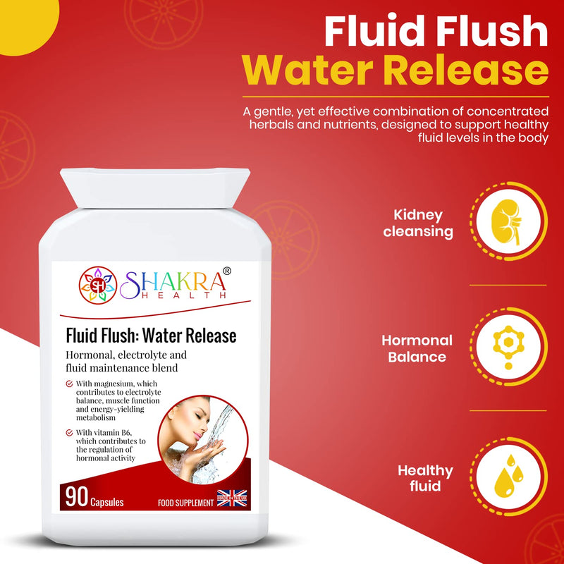 [Australia] - Fluid Flush: Water Release | Fluid Balance Support and Herbal Supplement - Spirituality, Science & Supplements by Shakra Health 