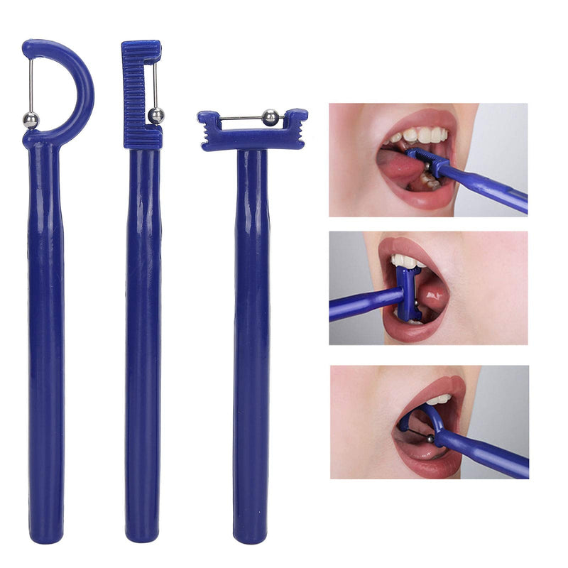 [Australia] - 3pcs Tongue Tip Exercise Tool Tongue Tip Lateralization Lifting Oral Muscle Training Set Suitable for Tongue Side, Lifting and Suppression, Appropriate for Both Children and Adul 