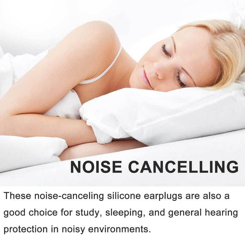 [Australia] - Ear Plugs for Sleeping, Reusable Silicone Moldable Noise Cancelling Sound Blocking Reduction Earplugs for Swimming, Snoring, Concerts, Shooting, Airplanes, Musicians, 32dB Highest NRR 