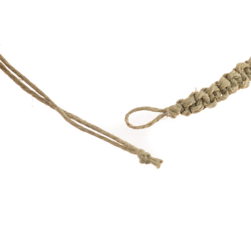 [Australia] - BlueRica Hemp Anklet Bracelet with Puka Shell Beads & Multicolor Murano Glass Tubes 