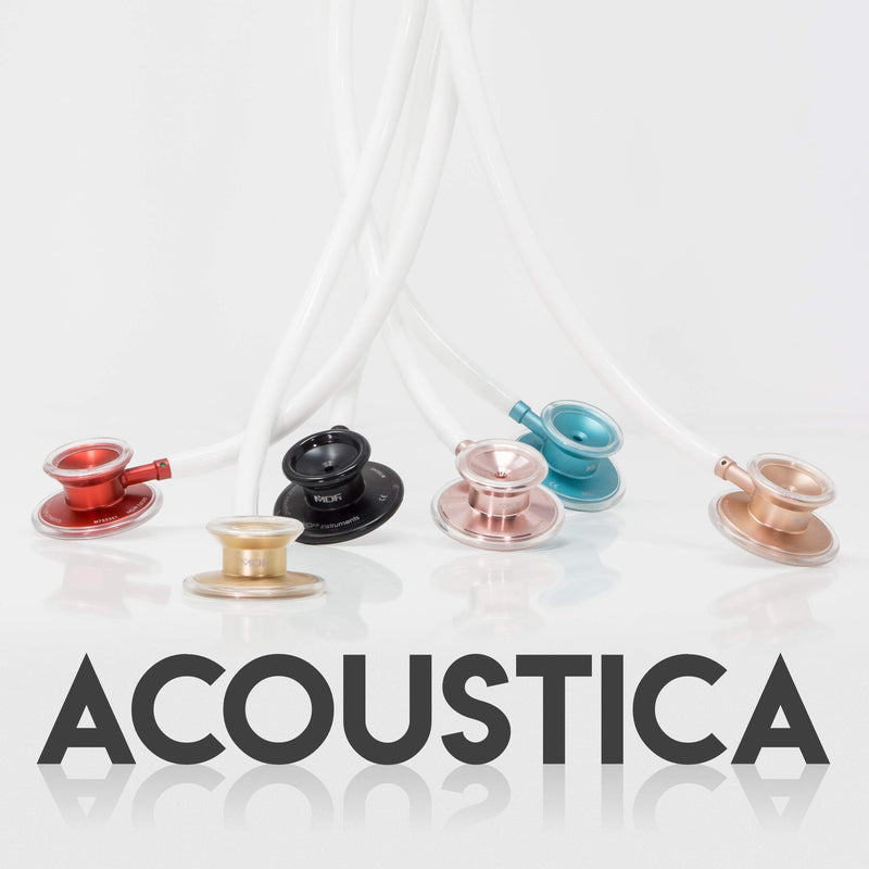 [Australia] - MDF Acoustica Lightweight Stethoscope, Adult, Dual Head, Free-Parts-for-Life, Black Tube, Aqua Chestpiece-Headset, MDF747XPAQ11 Black-Aqua 