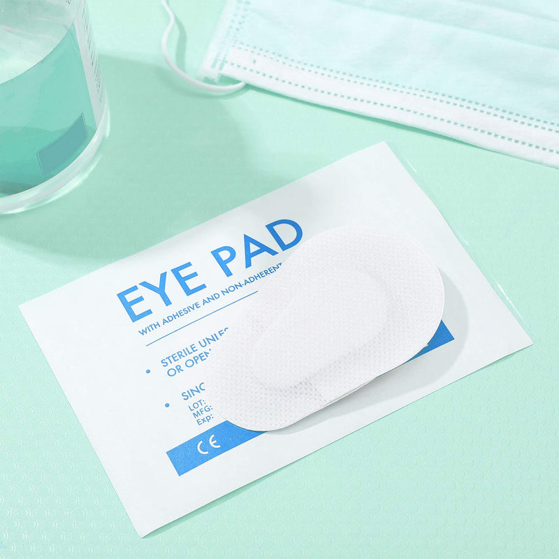 [Australia] - Lurrose 20 Pcs Sterile Nonwoven Eye Pads Self-adhesive Sterile Eye Patch Self Adhesive Wound Dressings for Adults 