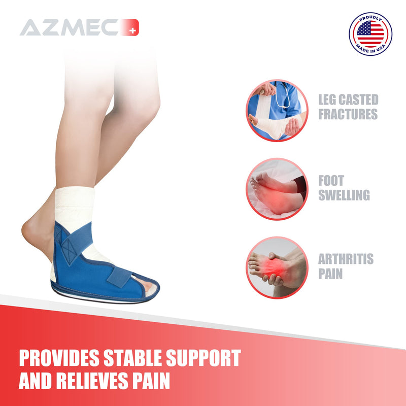 [Australia] - Azmec Economy Super Cast Shoes, Postoperative Cast Boot For Fracture Feet, Supports Surgical Foot Protection, Stables Ankle Joints Support Bunion Hammertoe Post Surgery Brace Foot (Large 11 3/4" L x 5 1/4" W) Large 