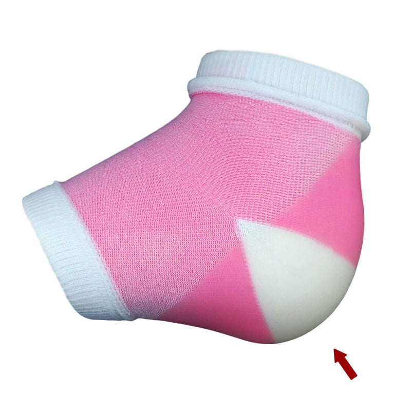 [Australia] - Bodiance Moisturizing Gel Heel Socks or Sleeves, 2 Pairs, Pink, Large, O'keeffe's Healthy Feet Foot Cream for Cracked Heels, Callus Treatment Bundle 