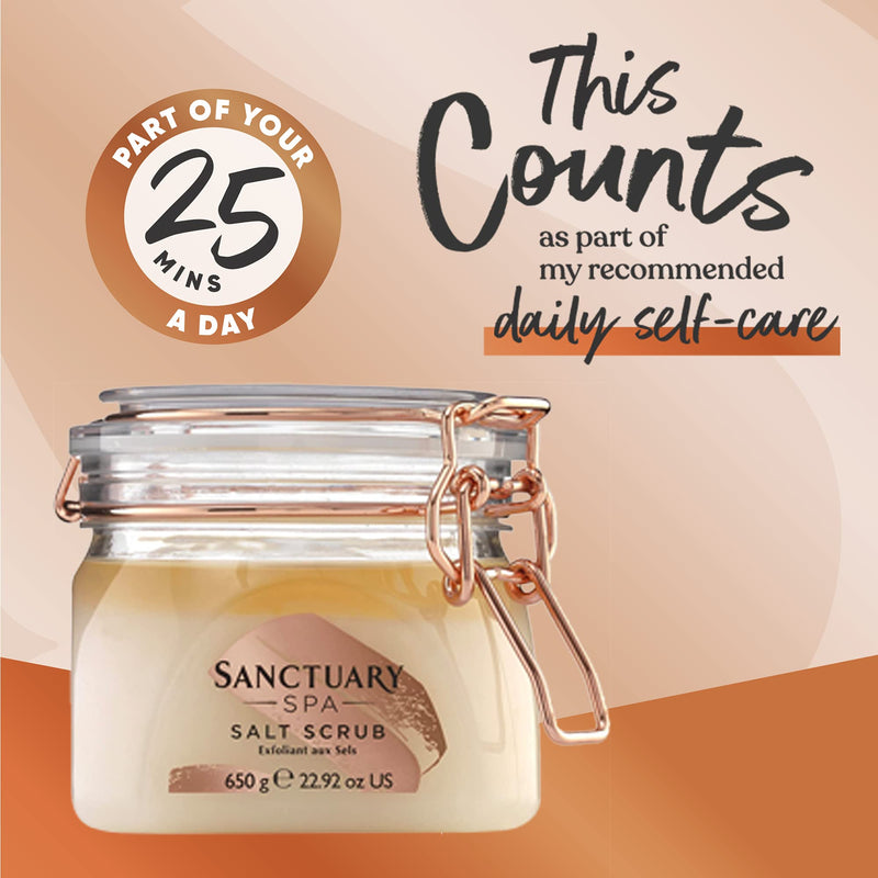 [Australia] - Sanctuary Spa Salt Body Scrub, Exfoliating Dead Sea Salt with Natural Oils, Vegan and Cruelty Free, 650g 