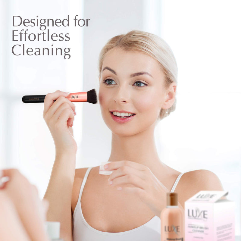 [Australia] - Luxe Electric Makeup Brush Cleaner | Includes Brush Spinner, Cleaner Dock, Brush Collars, Cleaning Bowl, AC Charging Cable, and User Guide | For Casual Makeup Users to Beauty Experts Pink 