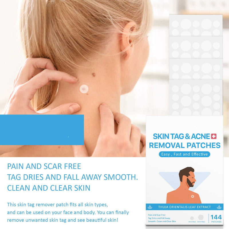 [Australia] - 4pcs Skin Tag Acne Remover Patches, Ultra‑Thin Skin Tag Patches Stickers, Used for Face, Body Skin Tag Remover 