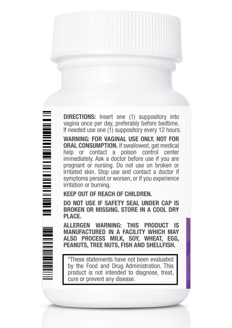 [Australia] - NewLife Naturals Boric Acid Suppositories 600mg w/ Vaginal Applicators: 30 Suppositories & 16 Applicators - Yeast Infection & BV: USA 