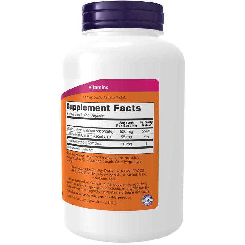 [Australia] - NOW Supplements, Vitamin C-500 Calcium Ascorbate, Antioxidant Protection*, 250 Veg Capsules 