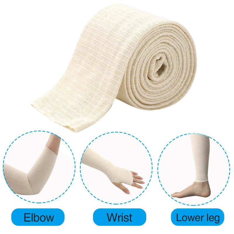 [Australia] - Elastic Tubular Support Bandage Sport Bandages Washable & Reusable for Large Knee Support Bandage Medium Thigh, Cotton Spandex White 10cm*5m 