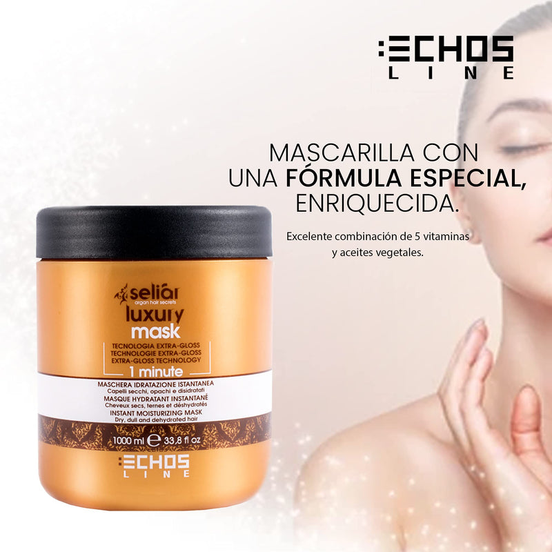 [Australia] - ECHOSLINE Seli√†r Luxury Instant Moisturizing Mask for Dry and Dehydrated Hair - 1000 ml 